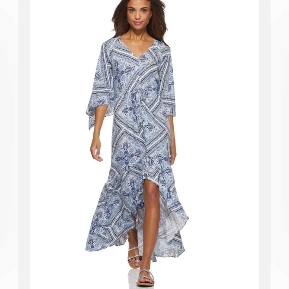 Scoop Women’s High Low V-Neck Maxi Dress Size XXL (20)